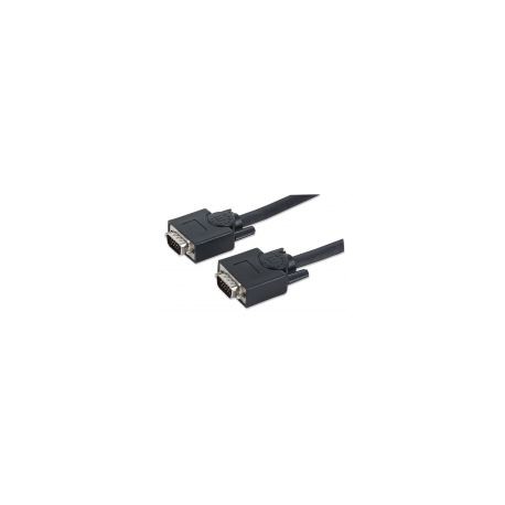 Cable Monitor Svga Manhattan 8Mm Hd15M-M  9.0M 312776