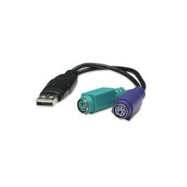 Convertidor Manhattan Usb A Ps2 2Ptos 179027