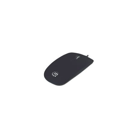 Mouse Manhattan Silueta Usb Optico 1000Dpi Negro 177658