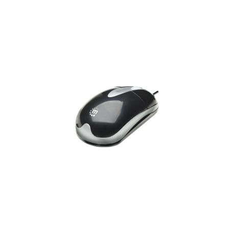 Mouse Optico Manhattan Usb Negro/Plata Caja 177016