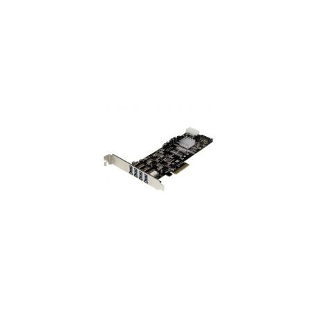 Tarjeta Pcie 4Ptos Usb3.0 Fuente Sata Molex Uasp  Startech Pexusb3S42V