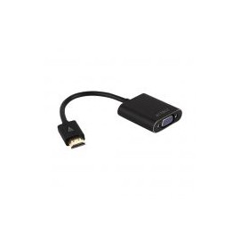 Convertidor Hdmi A Vga Acteck Hdmi-Vga Macho/Hembra Negro 150 Mm