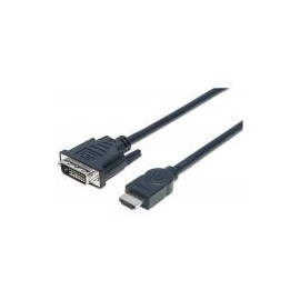 Adaptador Manhattan Hdmi Macho A Dvi-D Macho 3.05M Negro 372510