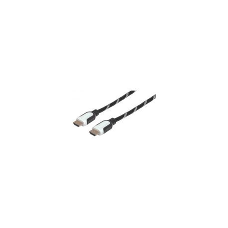 Cable Manhattan Hdmi Macho 3M Negro/Blanco 354783