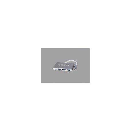 Adaptador Usb Tipo C A Pd Naceb Na-0112 Usb 3.0 + Pd Plata