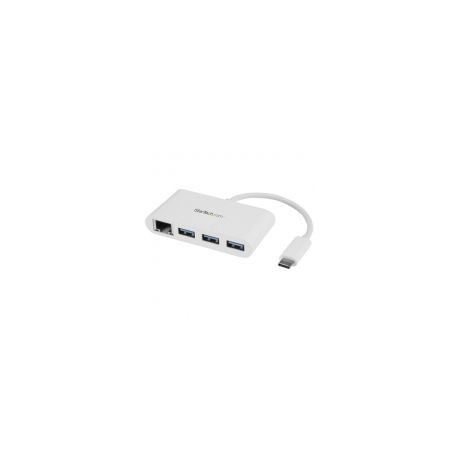 Startech Hub Usb 3.0 3 Puertos Usb-C 1 Pto Ethernet Rj-45 Hb30C3A1Gea