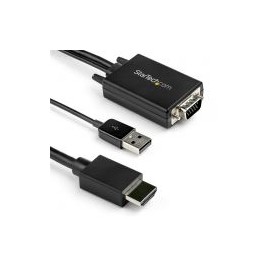 Cable Startech Adaptador De Vga A Hdmi De 2M Con Audio Via Usb 1080P