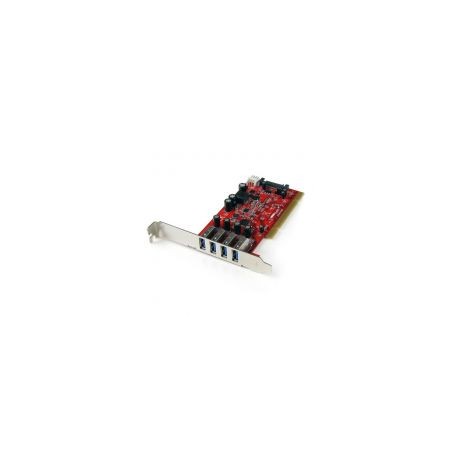 Tarjeta Pci 4Ptos Usb3.0 Superspeed Hubconcentrador Startech Pciusb3S4