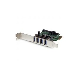 Tarjeta Pci Express 4 Puertos  Usb 3.0  Sata  Startech Pexusb3S4V