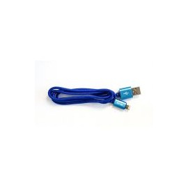 Cable Vorago Cab-209 Dual Micro Usb/Lightning Azul 1M Bolsa