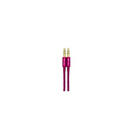 Cable Auxiliar Vorago Cab-108 3.5 Mm Redondo Metalico Rosa