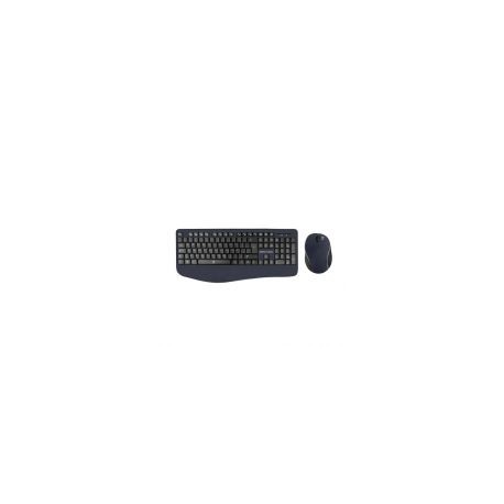 Kit De Teclado Y Mouse Perfect Choice Inalambrico Usb Negro Pc-201236