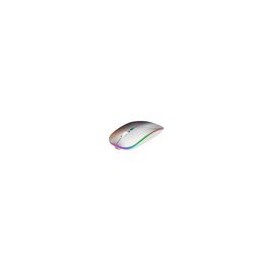 Mouse Nextep Optico Slim Inalambrico Rgb Plata Ne-412P