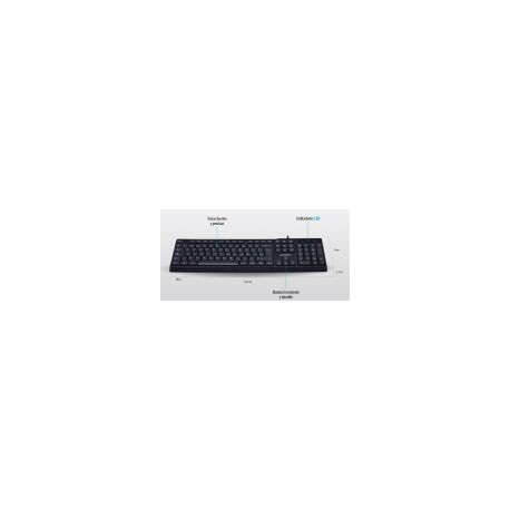 Teclado Acteck Te-200 Usb Estandar Negro Alambrico