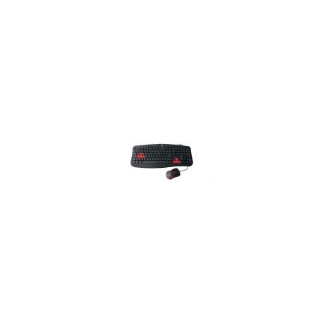 Kit De Teclado Y Mouse Naceb Technology Estandar Color Negro Na-112