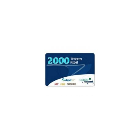 Timbres Fiscales Aspel, Sae, Incluye 2000 Timbres