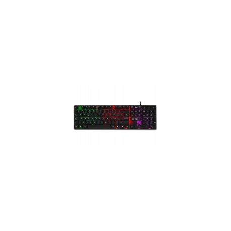 Teclado Alambrico Acteck-X Aurean X100Usb Led 3Colores Negro Ac-929615