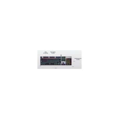 Teclado Gaming Balam Rush/Usb/Led 6 Colores/Negro Alba Br-929653