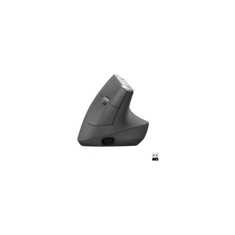 Mouse Vertical Logitech Mx Gris Inalambrico 4000 Dpi 910-005447