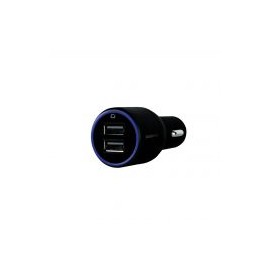 Cargador De Auto Mobifree 2 Puertos Usb Negro Mb-923323