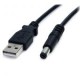 Cable 2M Usb A A Conector Coaxial Barrel Tipo M5V Startech Usb2Typem2M