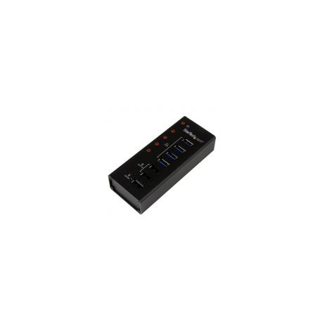 Hub Concentrador Usb 3.0 4Ptos Y 3 Carga 1A Y 2A  Startech St4300U3C3