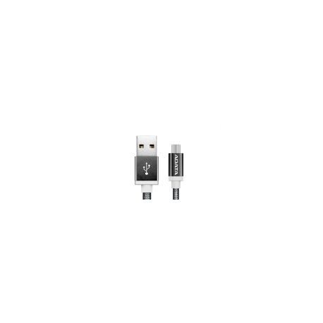 Cable Adata Micro Usb De 100Cm Y 2.4A Negro (Amucal-100Cmk-Cbk)