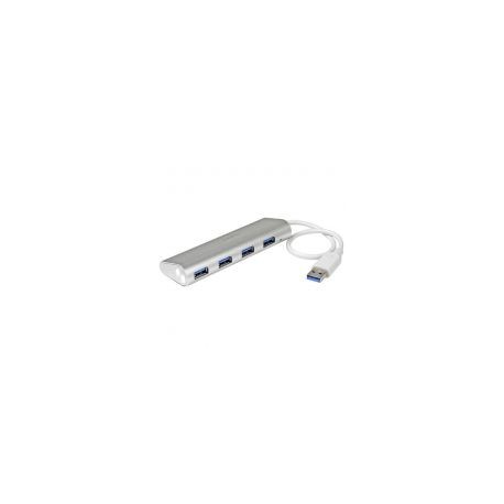 Startech Hub Portatil Usb 3.0 4 Ptos C. Cable Mac Linux Pc St43004Ua
