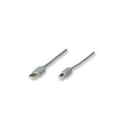 Cable Usb Manhattan A-B 4.5M Gris 341028