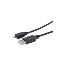 Cable Manhattan Usb A Macho - Micro B Macho 1.8M Negro 307178