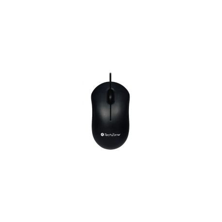 Mouse Techzone Tzmou01 Negro Optico 800 Dpi