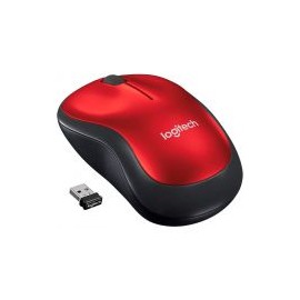 Mouse Logitech M185 Rojo Inalambrico Usb (910-003635)