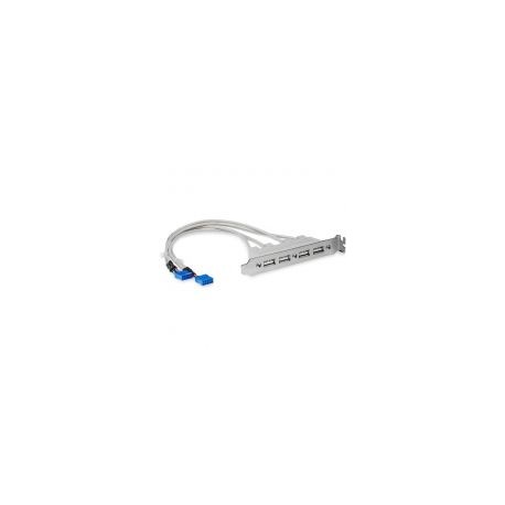 Bracket Usb A Hembra 4 Puertos  Adaptador  Startech Usbplate4