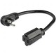 Cable Startech Extension Nema 5-15R A Nema 5-15P Codo Plano Pac101R1