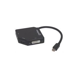 Cable Adaptador Manhattan Mini Displayport A Hdmi Vga Dvi 4K 207720