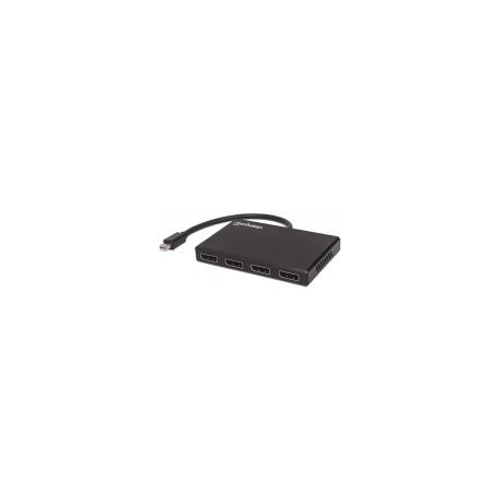 Video Splitter Manhattan 1 Mini Dp In : 4 Dp Out Usb/Mst 207744