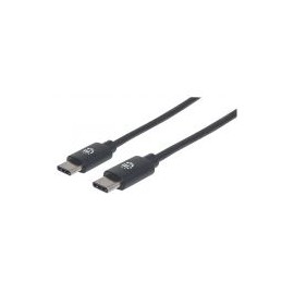 Cable Usb Manhattan Tipo C 3.0 Mts Negro V2.0 354882