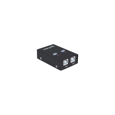 Switch Usb Manhattan 162005 2 Puertos, Usb 2.0