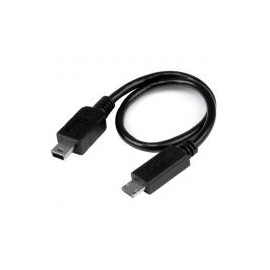 Cable Adaptador Startech.Com Usb Otg Micro Usb -Mini Usb 20Cm