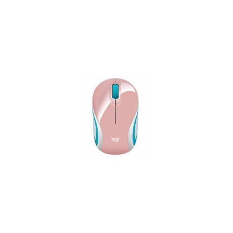 Mouse Mini Logitech Inalambrico M187 Rosa 910-005364