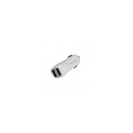 Cargador Para Auto Vorago Au-103 Blanco 2 Puertos Usb Blister