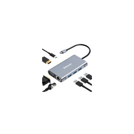 Docking Station Brobotix Gigabit Usb-C Hdm Usb 3.0 Rj-45 Vga Plata 60001202