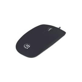 Mouse Manhattan Silueta Usb Optico 1000Dpi Negro 177658