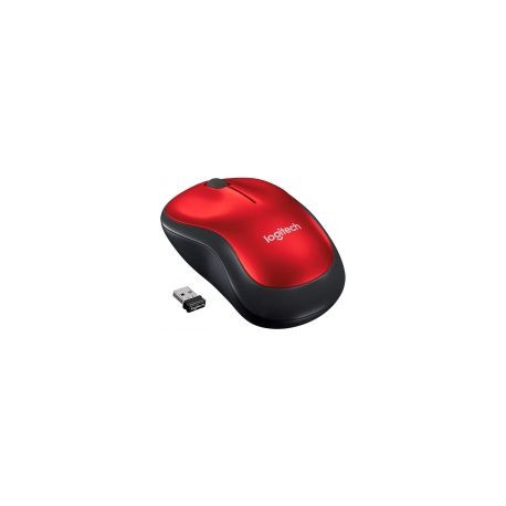 Mouse Logitech M185 Rojo Inalambrico Usb (910-003635)
