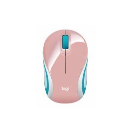 Mouse Mini Logitech Inalambrico M187 Rosa 910-005364