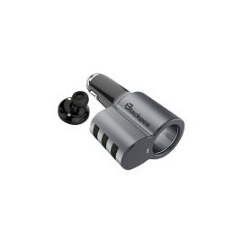 Cargador Para Auto Blackpcs 3 Puertos Usb (Epi053Bt-Bl)