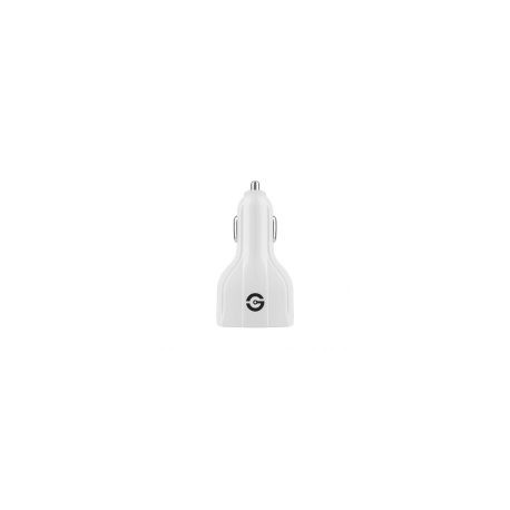 Cargador Para Auto Getttech Volstok 3 Puertos Usb 3.2 Blanco Gcc-30Fc-01