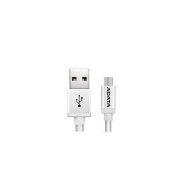 Cable Adata Micro Usb De 100Cm Y 2.4A Plateado (Amucal-100Cmk-Csv)