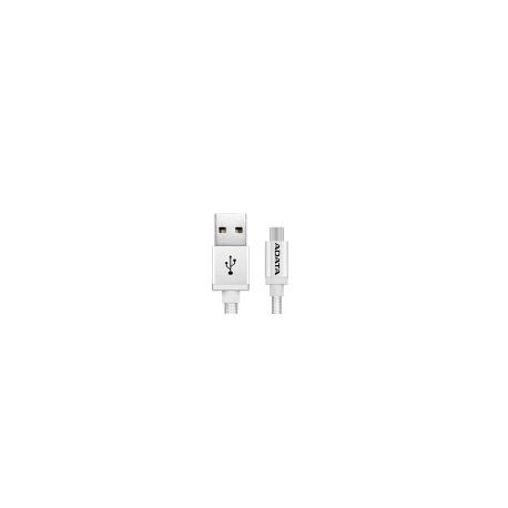 Cable Adata Micro Usb De 100Cm Y 2.4A Plateado (Amucal-100Cmk-Csv)