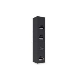 Hub Usb Brobotix 180727-2 Usb 2.0 Negro 4 Puertos